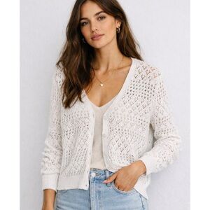 OVS Open-Knit Cardigan Sweater from Rome, Italy